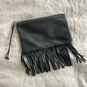 Real Leather Fringe Bag